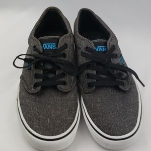 Vans Gray Off the Wall Canvas Low Tops Sz 7.5